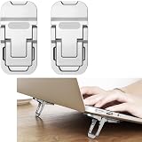 BLARYETI Portable Laptop Stand with 3 Adjustable Angles Zinc Alloy Anti-Slip Keyboard Riser Suitable for 10-17 Inches Laptops, Silver