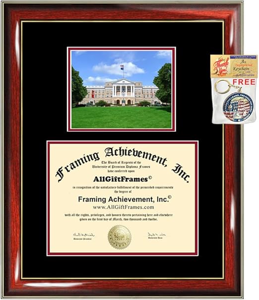 Frames University of Wisconsin Madison Diploma Frame Double Opening