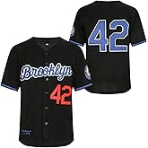 Men's Black Legend Baseball Jersey Number 42 Vintage Embroidered Retro Lightsout Jerseys Shirts