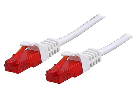 BIGtec 3m Gigabit Ethernet LAN Kabel Netzwerkkabel weiß weiss