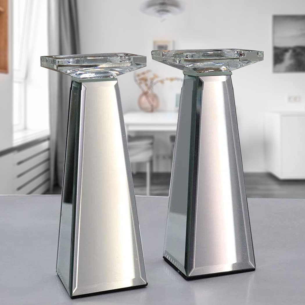 GIMORRTO Candle Holders 2 Pack Tabletop Decor for Wedding, Church, Fall, Holiday DéCor, Table Centerpiece Decoration. … (11 INCH)