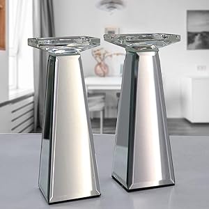 GIMORRTO Candle Holders 2 Pack Tabletop Decor for Wedding, Church, Fall, Holiday DéCor, Table Centerpiece Decoration. … (11 INCH)