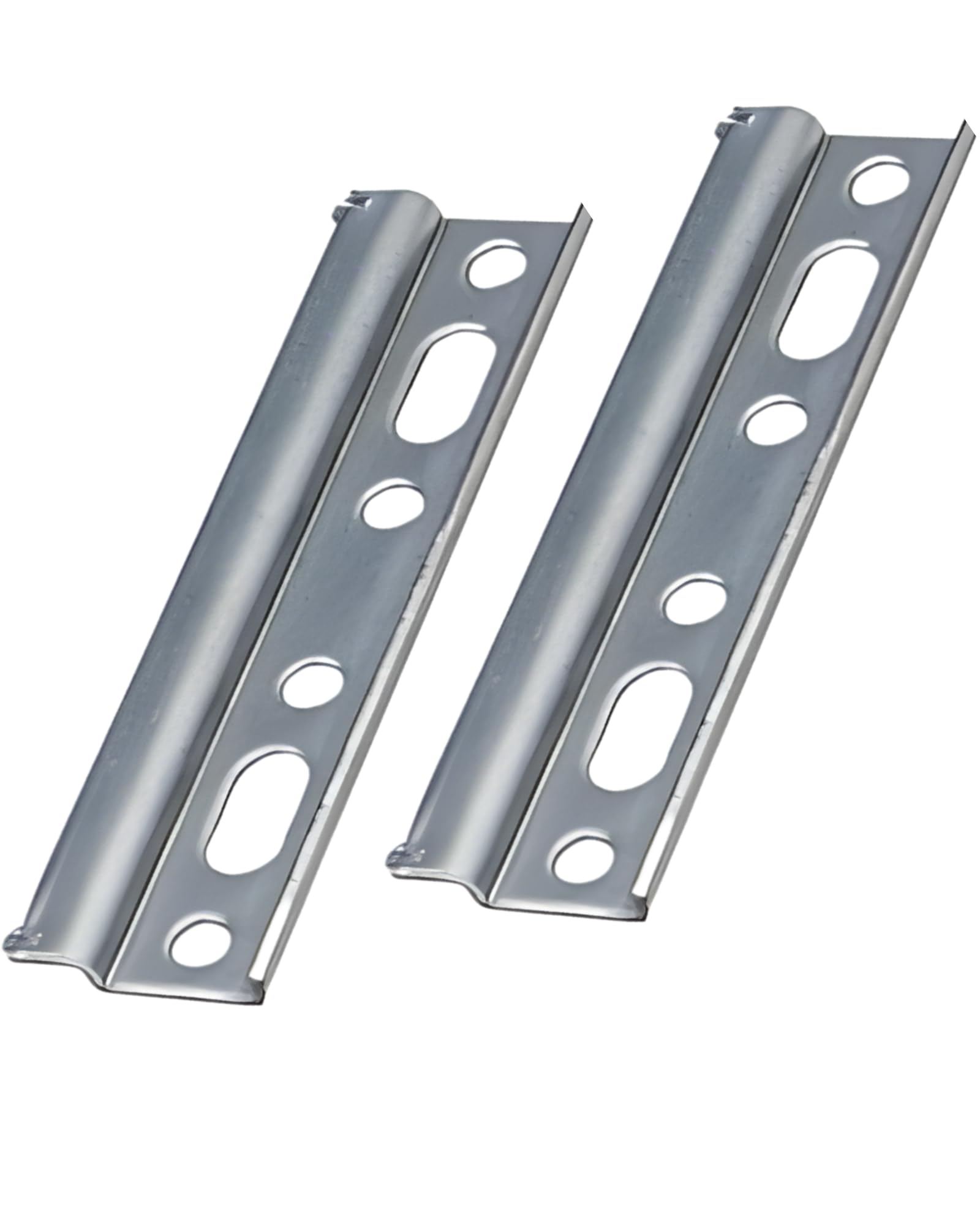 Gedotec H10323 Galvanised Steel Cabinet Hanger | 2 Pieces of Cabinet Brackets to Screw Length 10.7 x 2.5 cm | Furniture Hanger | Metal Hanging Rail | Stable Cabinet Support — image 1