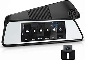 Amazon.com: AUTO-VOX M8 Touch Screen Mirror Dash Cam,1296P FHD Front