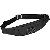 SunForMorning Tactical Fanny Pack for Men Running Belt Small Military Waist Bag for Travel Hiking Climbing Fishing, Balck