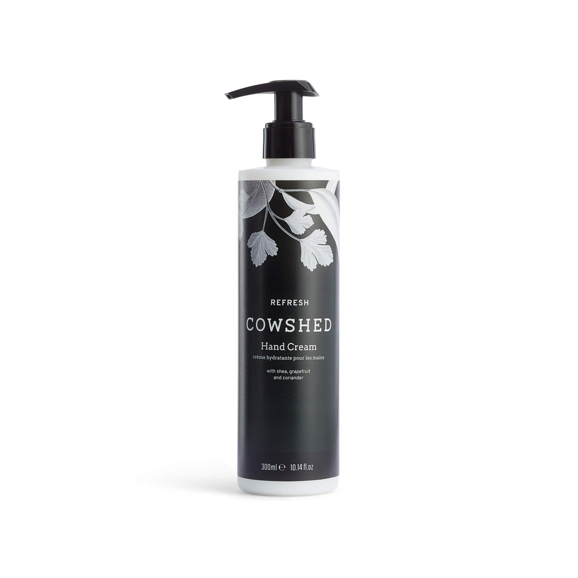 Cowshed Refresh Hand Cream 300ml, Shea and Cocoa Butters, with Coriander Oil