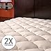 Rayon from Bamboo Extra Thick Mattress Pad with Fitted Skirt - Extra Plush Cooling Topper - Twin XL