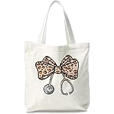 CFFJLHN Nurse Tote Bags.Tote Bags for Woman, Gift for Nurses, Reusable Foldable Bags