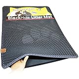 Moonshuttle Blackhole Rectangular Cat Litter Mat, 30 X 23-Inch, Dark Gray (Misc.)