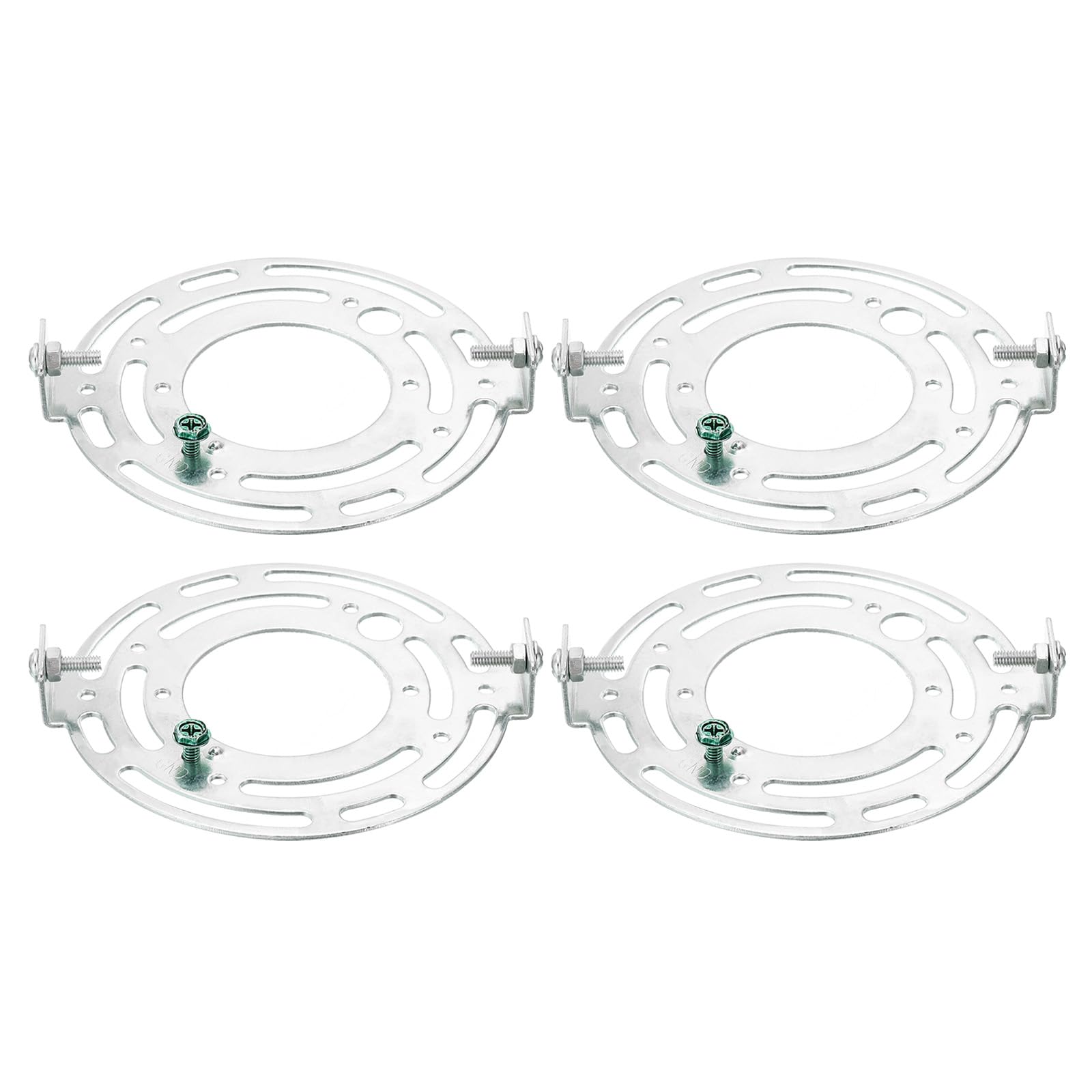 PATIKIL 110mm (4.33") Universal Light Fixture Mounting Bracket Kit, 4set Light Crossbar Round Ceiling Plate for Wall Light, Close to Ceiling Light, Chandelier