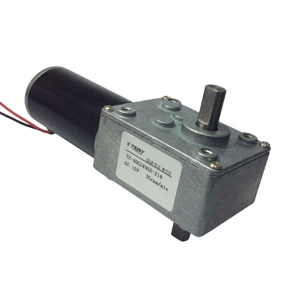 Fan Motors TSINY Reversible 12V Electrical Little DC Worm Gear Motor