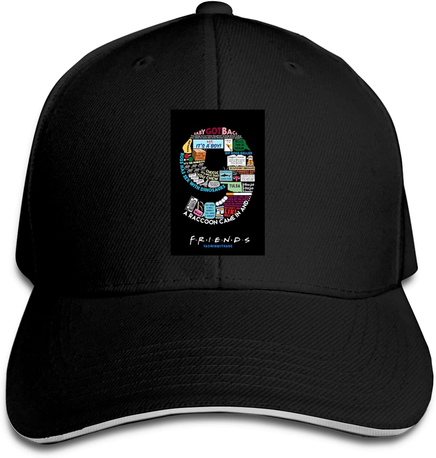 Friends Hat Adjustable Baseball Caps Sun Hat Black Casquette Hats at
