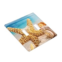 Beach Shells Light Switch Cover Plates Double