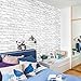 GURMORE Stone Brick Wallpaper, PVC Peel and Stick Wallpaper for Home Design and Room Decoration (brick03)