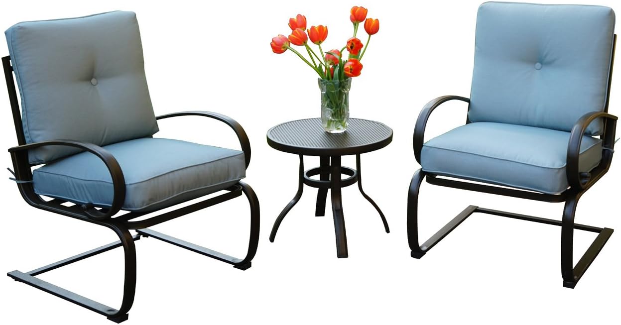 Best 3 Pcs Patio Chair Cushion Set – Blue