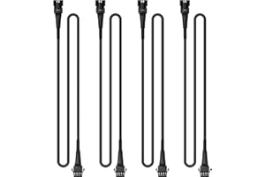 LD DARKEAGLE 4Pcs 47 inch/3.93FT 4-Pin RGB LED Rock Lights Extension Cable Wire Cord Set Underglow Led Rock Multi-Color Neon Lights Strip Fit for Jeep Truck Motorcycle Golf Carts ATV Car