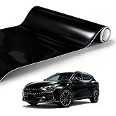 Spurtar Vinyl Wrap for Cars Ultra Gloss Black 1ft X 5ft Self-Adhesive | Air-Release, Piano Black, Bubble Free, Interior Exterior Detailing Sticker for Automotive, Cars, Motorcycle DIY 30 X 150cm