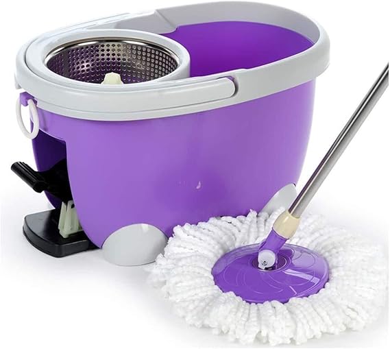 Spinning Mop Mop And Bucket Set, Hand Pressing Spin Mop, 2 In 1