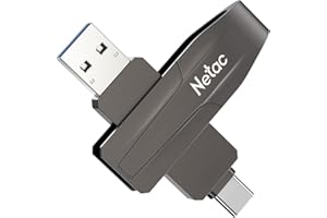 Netac 1TB Portable External USB Solid State Drive up to 550MB/s Type-c and USB 3.2 Dual Interface for Data Storage, Expansion