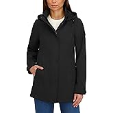 HFX womens Performance Softshell Jacket – Wind & Water-resistant Fleece Lined Transitional Coat, Hi-low Hem