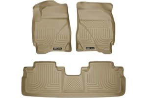 Husky Liners - Weatherbeater | Fits 2009 - 2012 Ford Escape, Fits 2009 - 2011 Mazda Tribute/Mercury Mariner - Front & 2nd Row Liner - Tan, 3 pc. | 98353