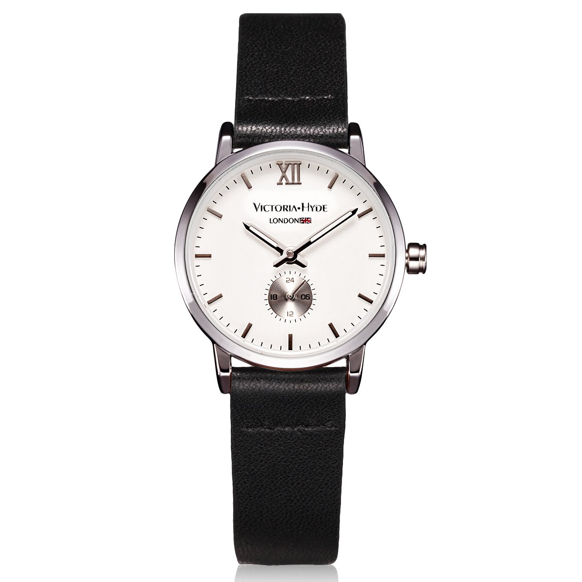 VICTORIA HYDE Retro Elegant Small Dial Quartz Watches for Women Replaceable Genuine Leather Strap Mother's Day Gifts