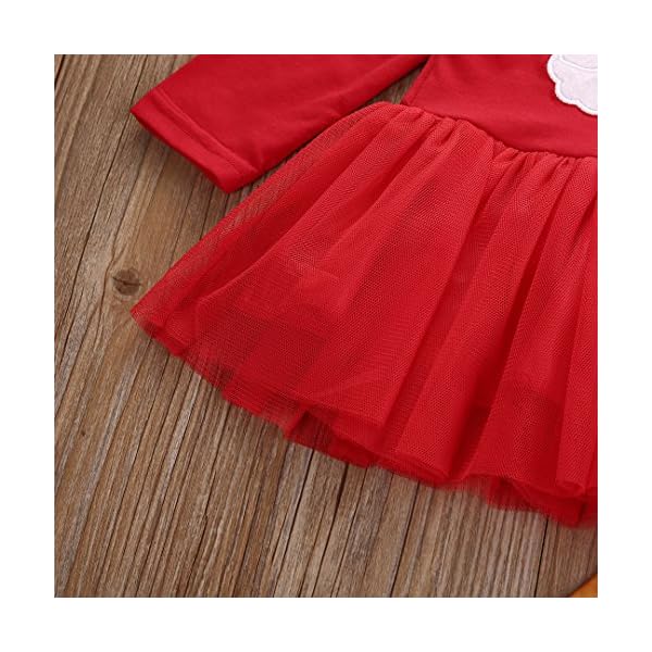 Toddler Girl Halloween Pants Outfit, Baby Ruffles Shirt Tops+Bell-Bottomed Pant Christmas Clothes 2Pieces Set (Christmas… - Image 7