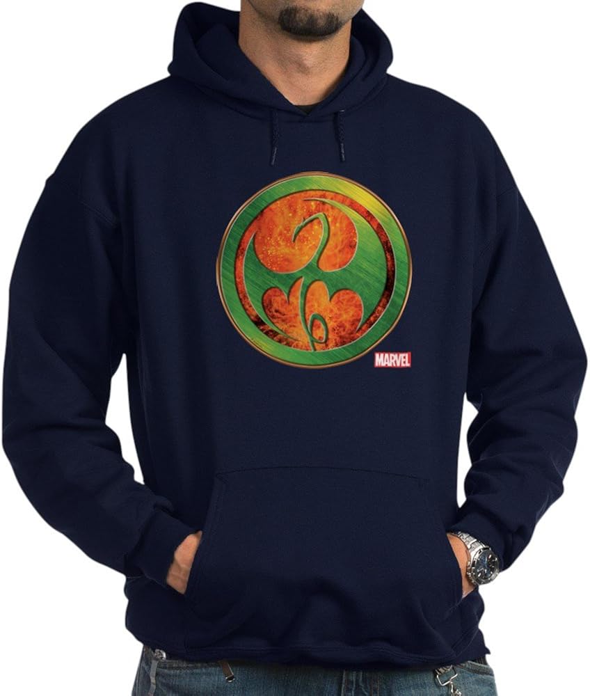 CafePress Iron Fist Grunge Icon Pullover Hoodie, Classic