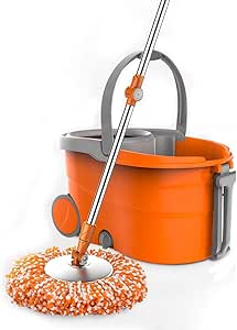 Fácil giratoria fregonas Cubo de la fregona de doble unidad Fregona