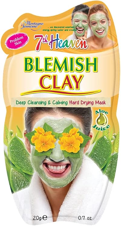 Montagne Jeunesse Blemish Mud Face Masque 20g - Aloe Vera, Willow, Rosemary,