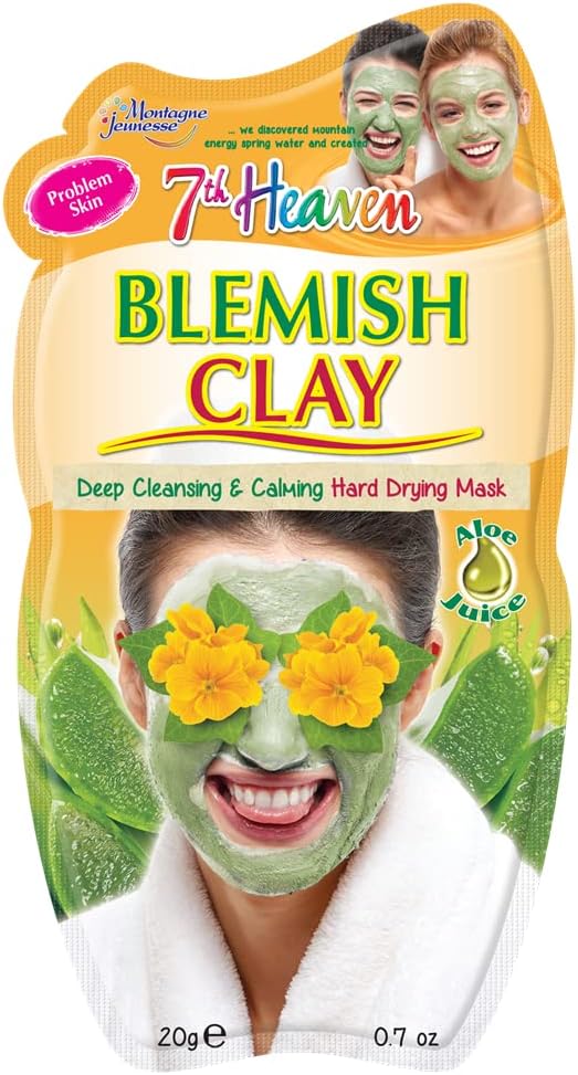 Montagne Jeunesse Blemish Mud Face Masque 20g - Aloe Vera, Willow, Rosemary,