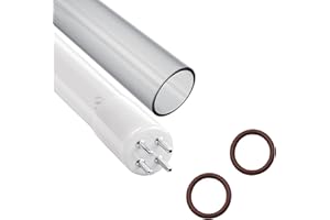 LSE Lighting® Combo Kit R830L / R830F UV Lamp and Quartz Sleeve R830QD | 40W High-Output Replacement | Fits Rainfresh & Envir