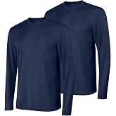 Hanes Sport Men's Long-Sleeve T-Shirt Pack, Cool DRI Moisture-Wicking Performance T-Shirts, Performance Tee, 2-Pack