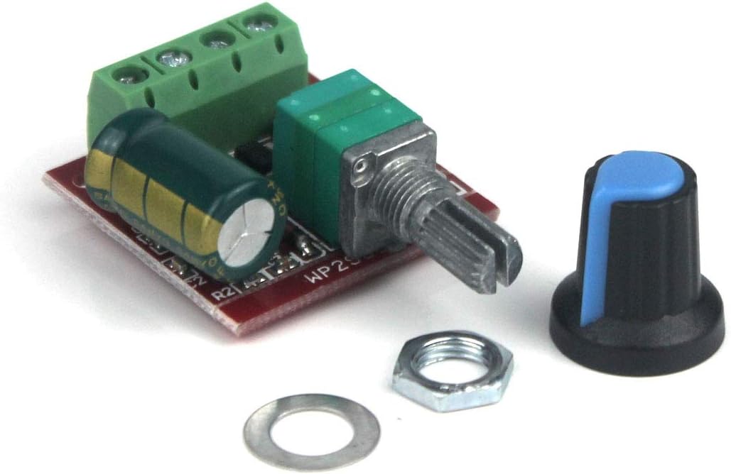 Taikuwu 2pcs Mini DC Motor Speed Controller, 5V-35V 5A PWM DC Motor Speed Switch Controller LED Volt Regulator - Image 4