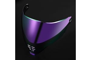 FCKBLSL ICON Airflite Motorcycle Helmet Shield Uv Protection Motorcycle Helmet Visor Lens Suncreen Helmets Accessories (Airflite Revo Purple)