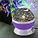 Night Lighting, 3 Modes Rotating Star Light Projector 4LED Romantic Night Lamp Projection, Cosmos Star Sky Moon Lamp Projector for Kids Baby Bedroom, Christmas Gifts BY Noza Tec (Purple)