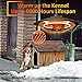 Air Choice Patio Heater Outdoor Heater, 1500W, Ceiling Mounted Heater for Balcony, Overheat Protection, Tip-Over Shut Off, Halogen Heater for Courtyard, Garage Use
