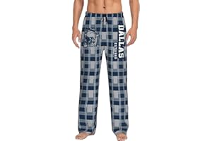 LAEMOYOY Men's Plaid Pajama Pants Custom Name Number Comfy Drawstring Pajama Lounge Sleep Pants with Pockets