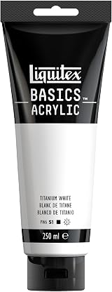 Liquitex Basics Titanium White Acrylic Paint 250 ml Tube
