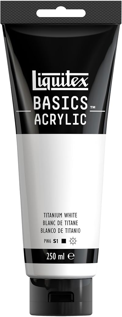 Liquitex Basics Titanium White Acrylic Paint 250 ml Tube