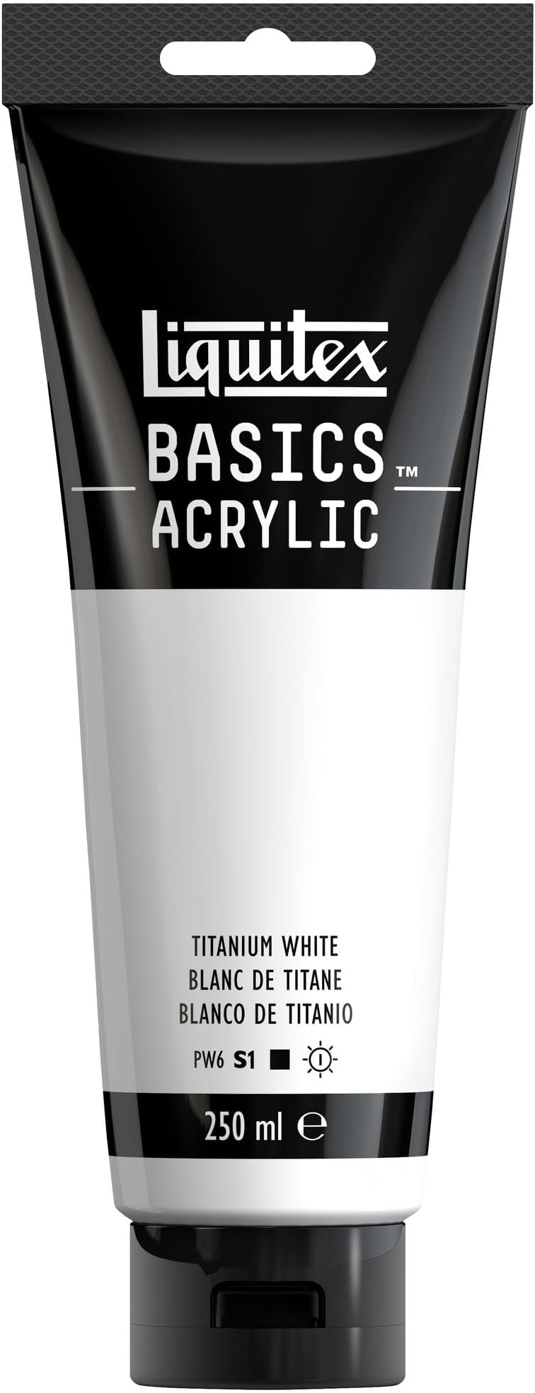Liquitex Basics Titanium White Acrylic Paint 250 ml Tube