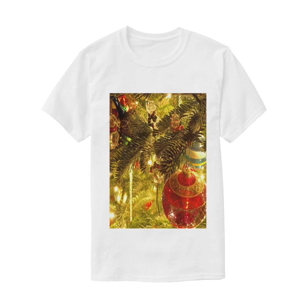 Chinese Panda On Plum Blossom Animals T Shirts For Crew neck Casual T-shirts Dad T