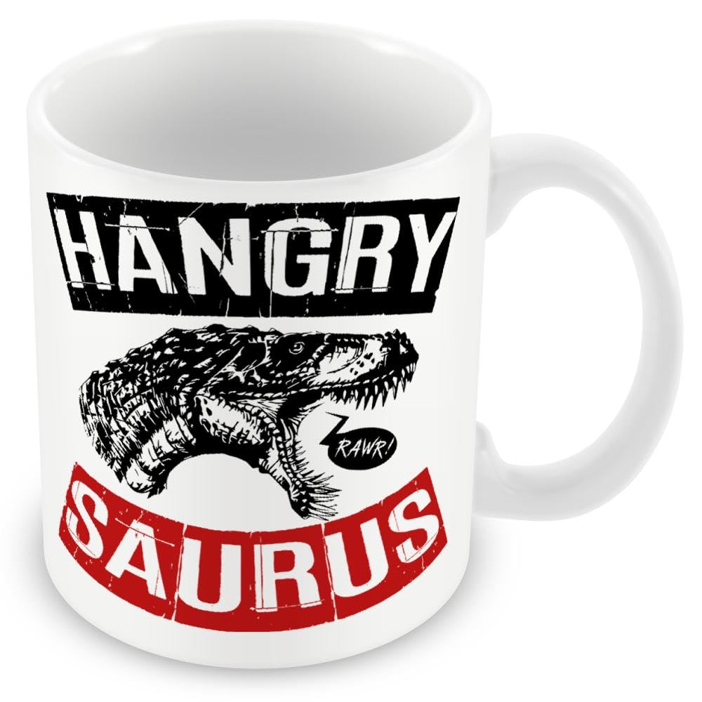 Gift Mug for Hungry People with Big Appetite - Hangry Saurus