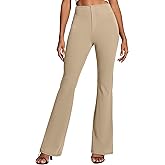 IUGA Womens Dress Pants Stretchy Work Pants Women Business Casual Bootcut Slacks High Waisted Pull On Trousers with Pockets