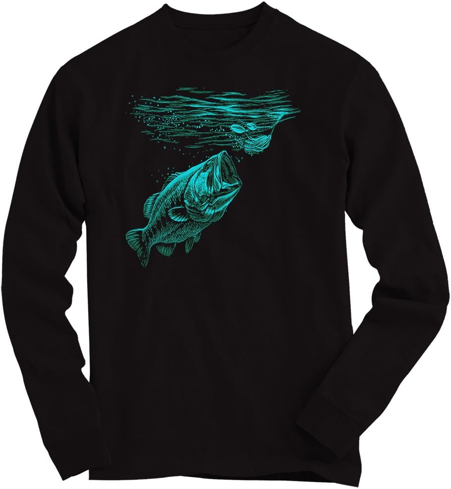 Fishing #1 Sweatshirt | Men | Fish | Fishing | Salmon | Fisherman | Rod | Sweater, Colour:Black;Size:Large