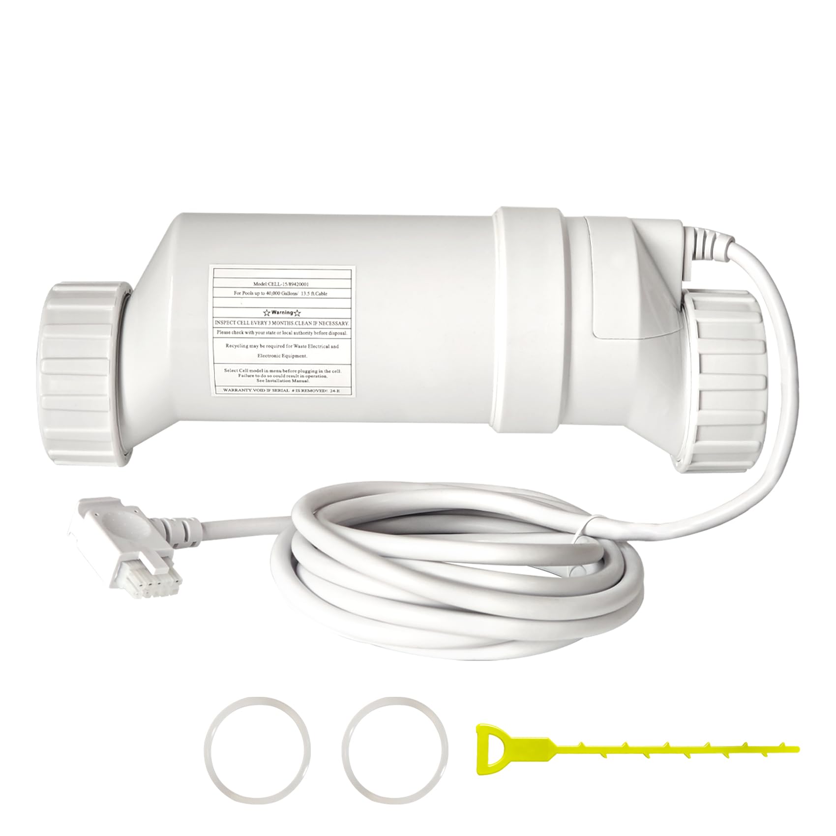 Photo 1 of Togsher T-15 Salt Cell Replacement for Inground Swimming Pool Up to 40,000 Gallons, Compatible with Hayward T15 Salt Cell, Upgraded Version, 7000+ Hours Service Life