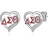 DST Sorority Gifts for Women 925 Sterling Silver Sorority Paraphernalia Gifts DST Jewelry for Women