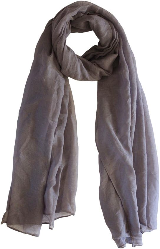 Women's Viscose Scarf: Solid Thin Hijab Wraps