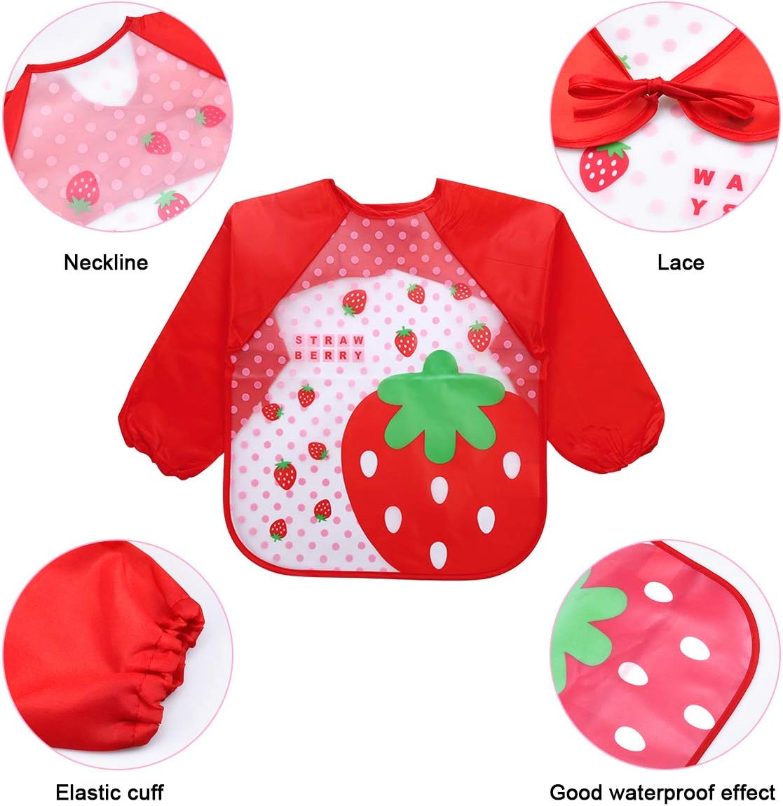 Bavoirs Lavable Pour Bebe De 6 Mois A 3 Ans Natuce Bavoir Etanche Bebe A Manchs Longue 4 Pcs Blouse Tablier Enfant Impermeable Tablier Dalimentation De Jeu De Peinture De Repas Bebe Puericulture Bavoirs Schoolofbabywearing Com