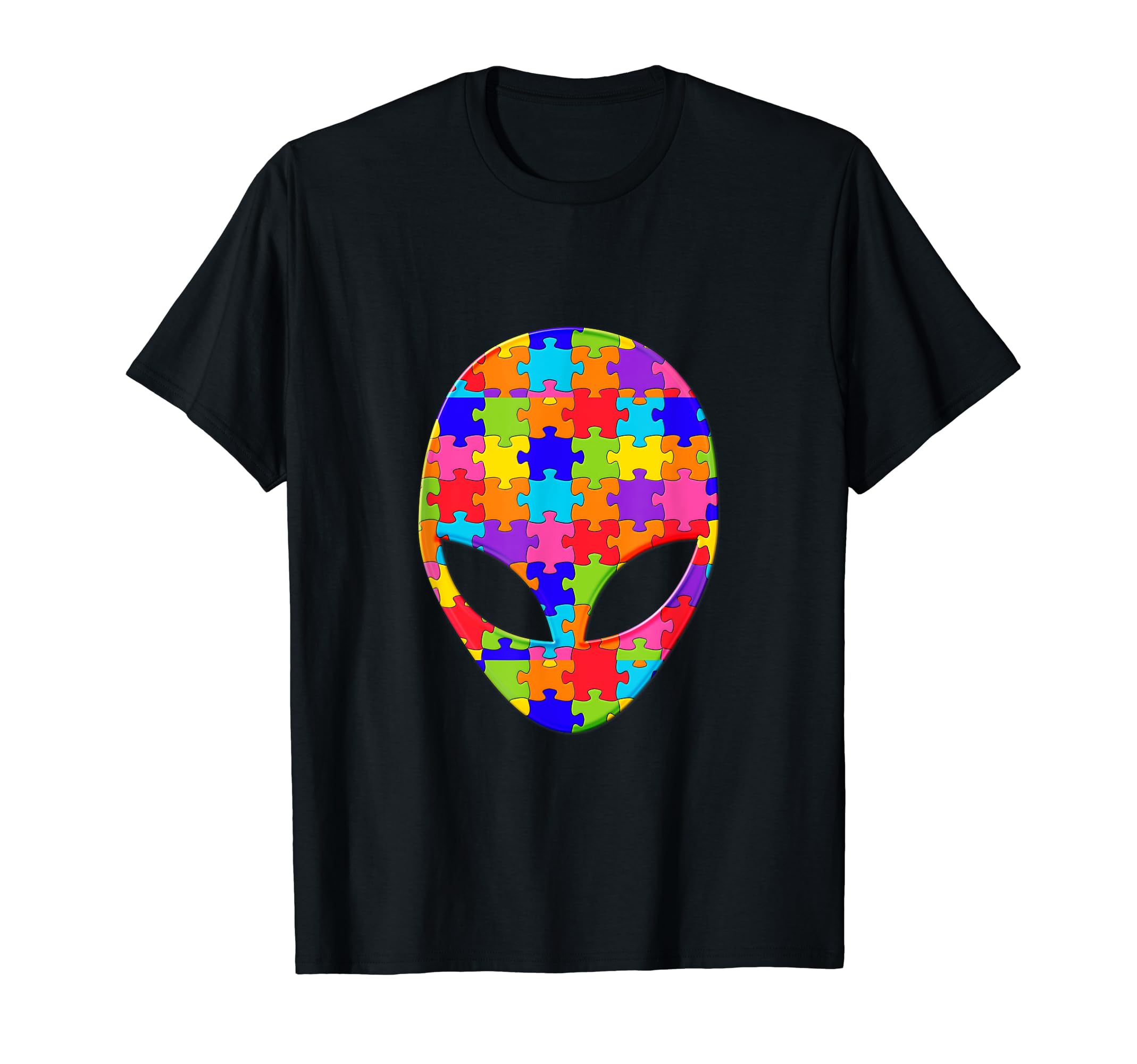 UFO Alien ET Puzzle Autism Puzzle T-Shirt